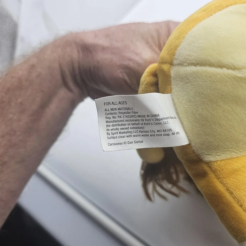 Kohl's Cares Lion Plush Stuffed Animal Toy Small Yellow Carnivores Alex 10